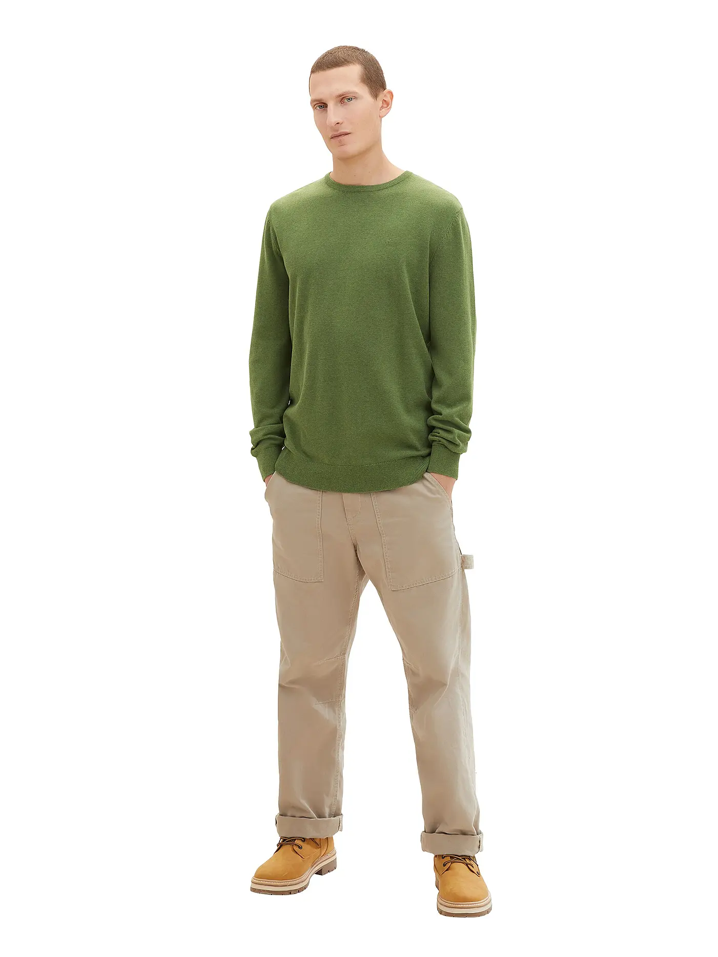 TOM TAILOR | Pullover | dunkelgrün